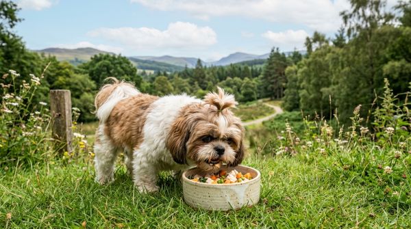 Comment habituer un chien de race Shih Tzu à une alimentation sans céréales pour améliorer sa digestion?