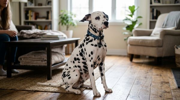 Quels sont les signes avant-coureurs d'une surdité chez un chien de race Dalmatien?